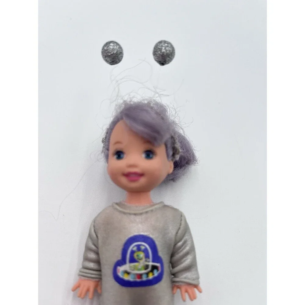 1994 Vintage Mattel Space Silver Alien Halloween Costume Kelly Barbie Doll